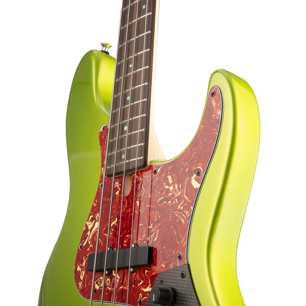 Brubaker JXB-4 Standard Bass Guitar - Green Metallic - New