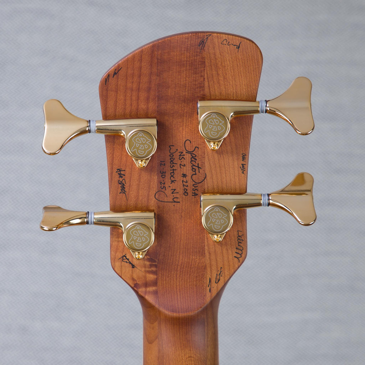 Spector USA Custom NS-2 Electric Bass Guitar - Chestnut Natural - #2200