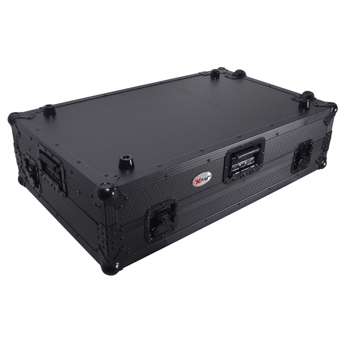 ProX XS-RANESYSONEWLTBLLED Flight Case For RANE SYSTEM ONE Dj Controller Sliding Laptop Shelf & Wheels - Black
