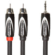 Roland RCC-10-352RV2 Black Series 3.5mm TRS Male to Left/Right RCA Insert/Splitter Cable - 10 foot - Preorder