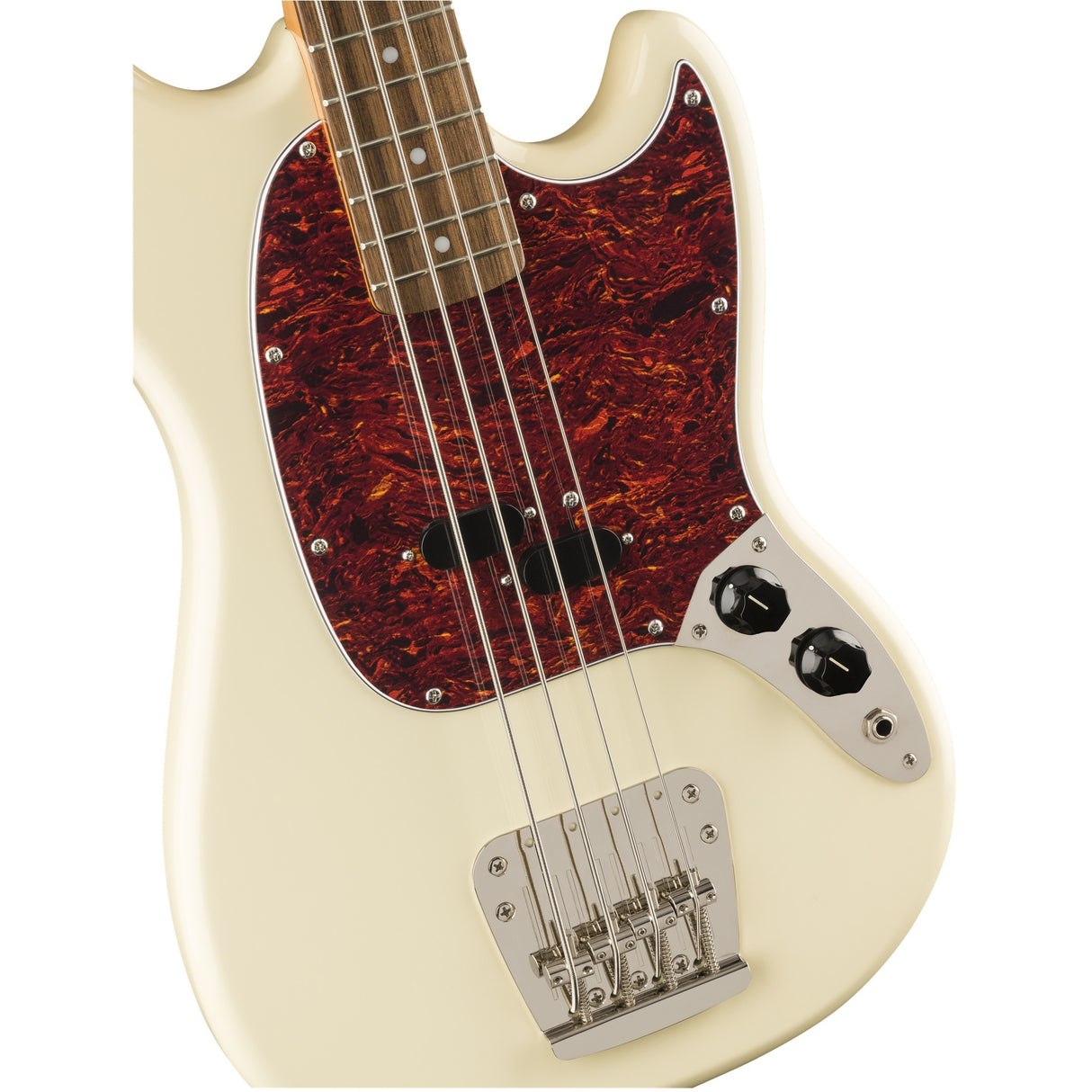 Squier Classic Vibe '60s Mustang Electric Bass Guitar - Olympic White