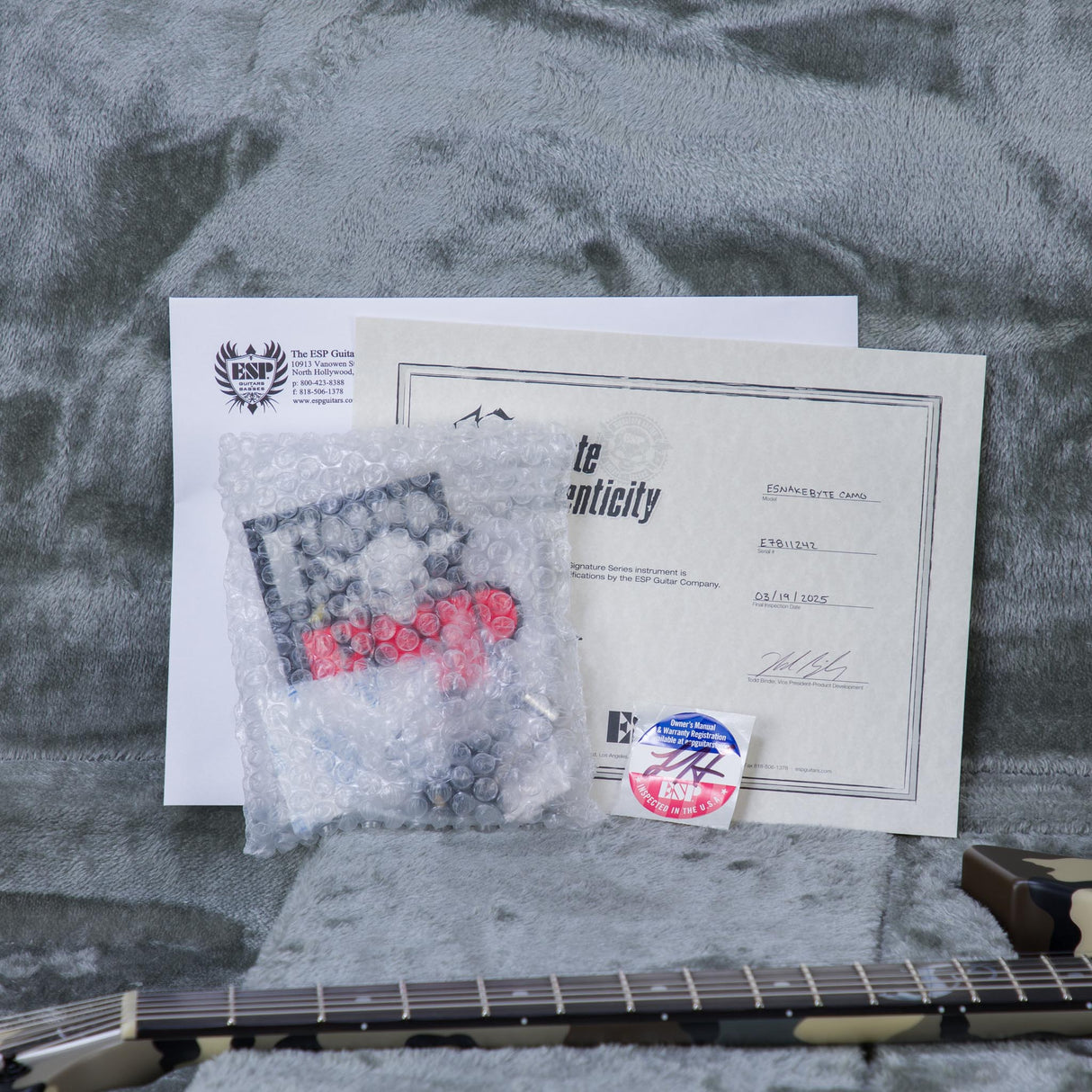 ESP Custom Shop James Hetfield Snakebyte Signature Electric Guitar - Snakebyte Camo - #E7811242
