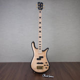 Spector Euro 4 Electric Bass Guitar - Natural Black Burst Gloss - CHUCKSCLUSIVE - #NB22936