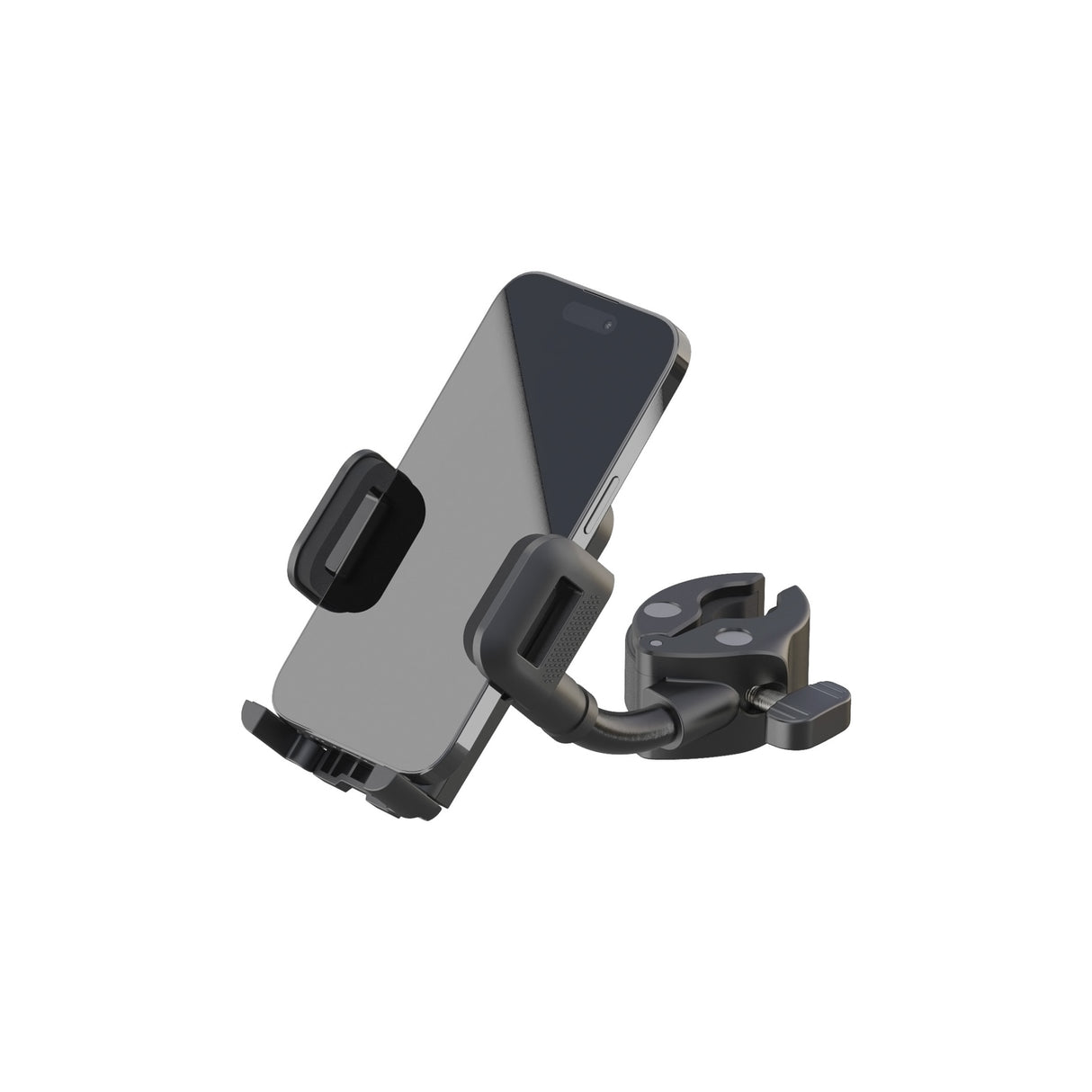 K&M 19761.000.55 Universal Clamp-On Smartphone Holder