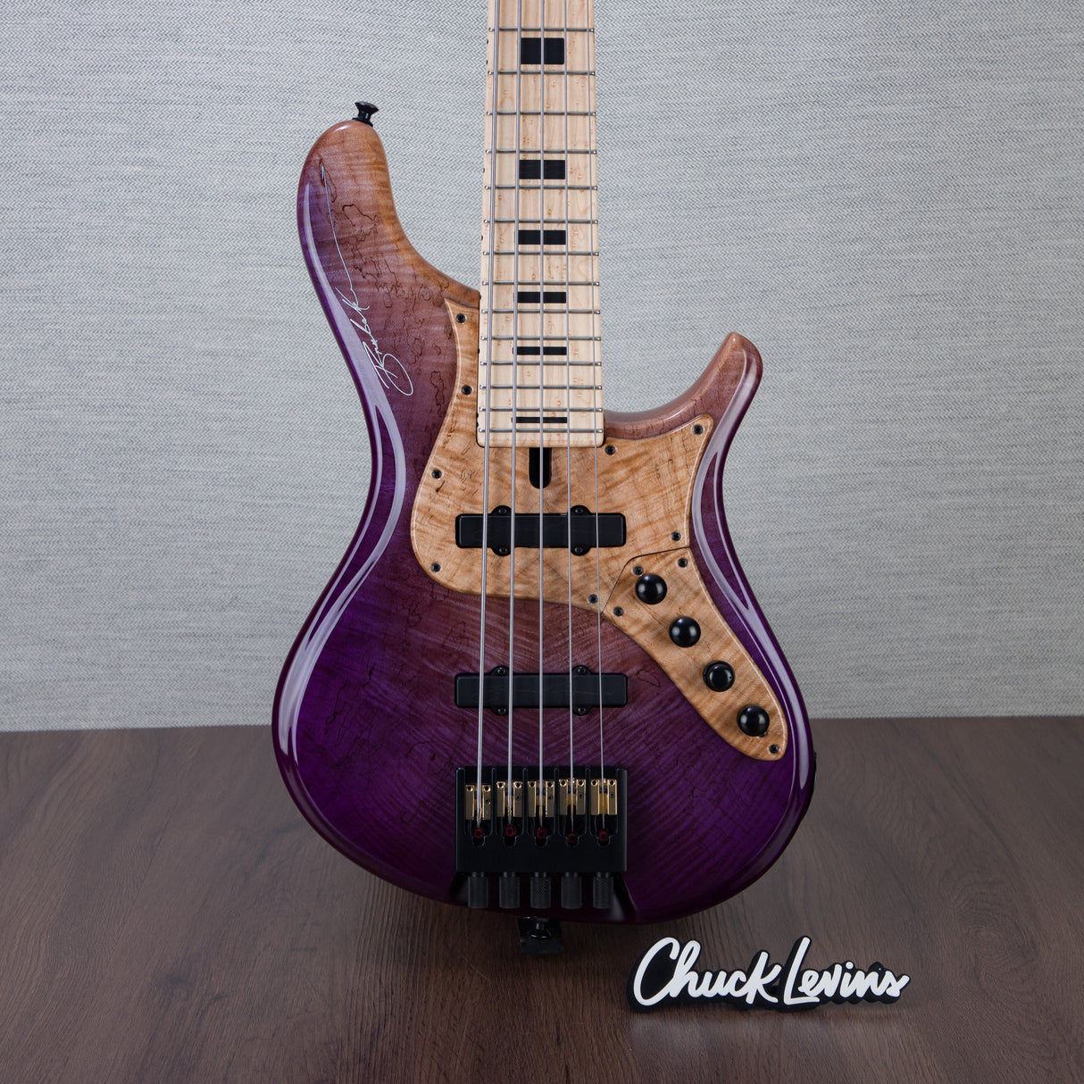 Brubaker Custom Shop NBS-5 5-String Headless Electric Bass Guitar - Purple Haze - #034-24