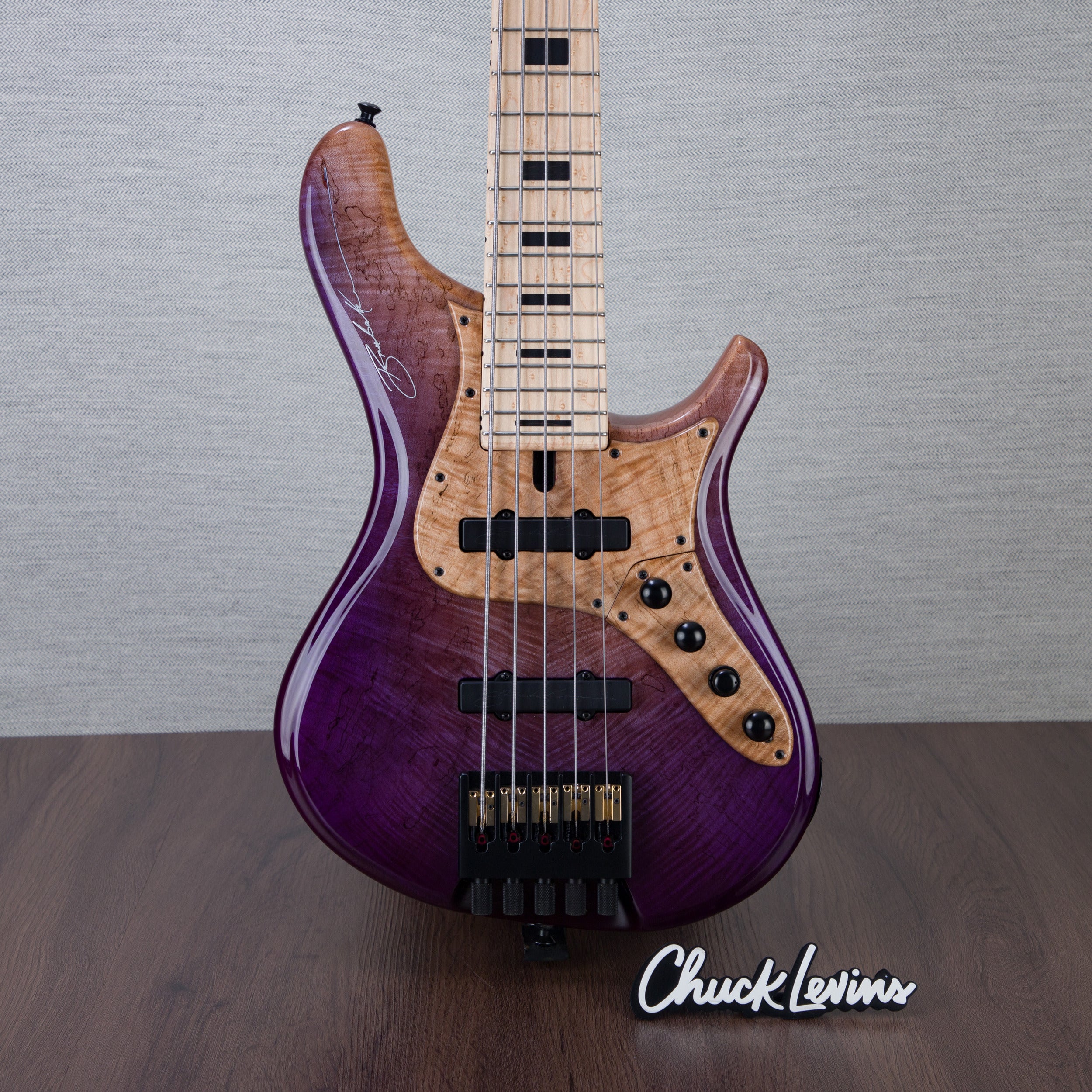 Brubaker Custom Shop NBS-5 5-String Headless Electric Bass Guitar