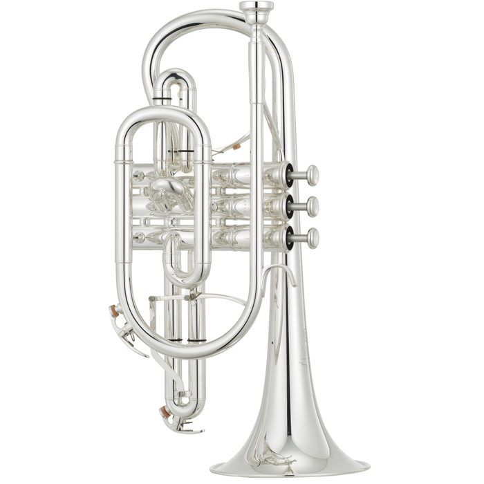 Yamaha YCR-8335IIS Neo B-Flat Cornet W/ Shepherd's Crook - Silver Plated