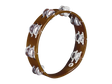 Meinl TA2A-AB 10" Traditional Wood Tambourine, Aluminum Jingles
