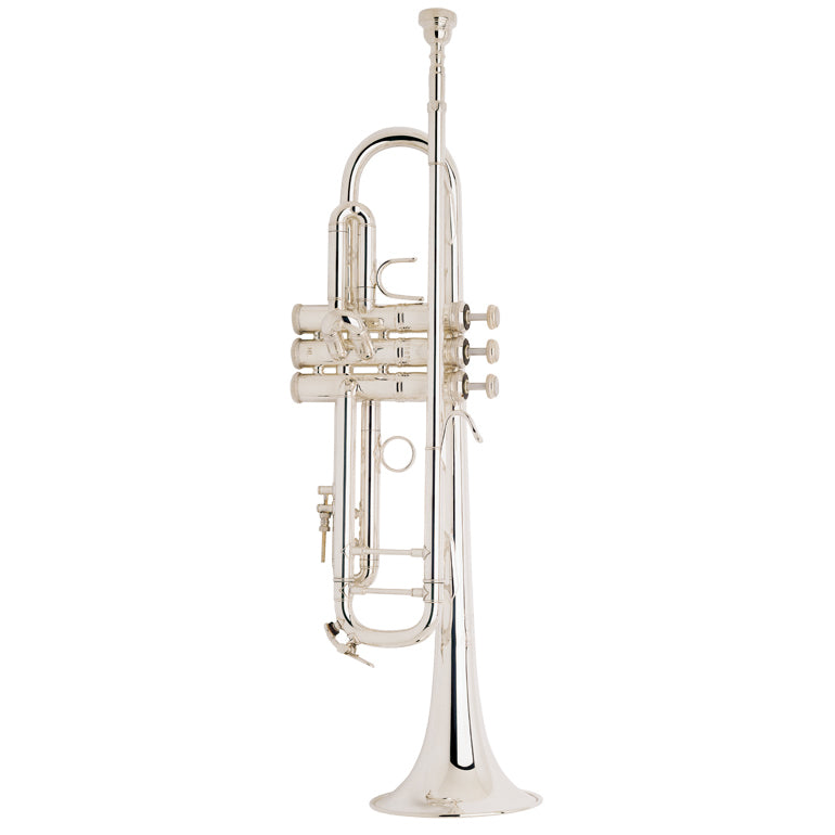 Bach LT180S37 Stradivarius B-Flat Trumpet Outfit, Silver Plated - Open Box, Mint
