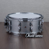 Yamaha 6 x 14-Inch Absolute Hybrid Maple Snare Drum - Silver Sparkle