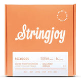 Stringjoy Foxwood Coated Phosphor Bronze Acoustic Guitar Strings - Medium Gauge (.013-.056)