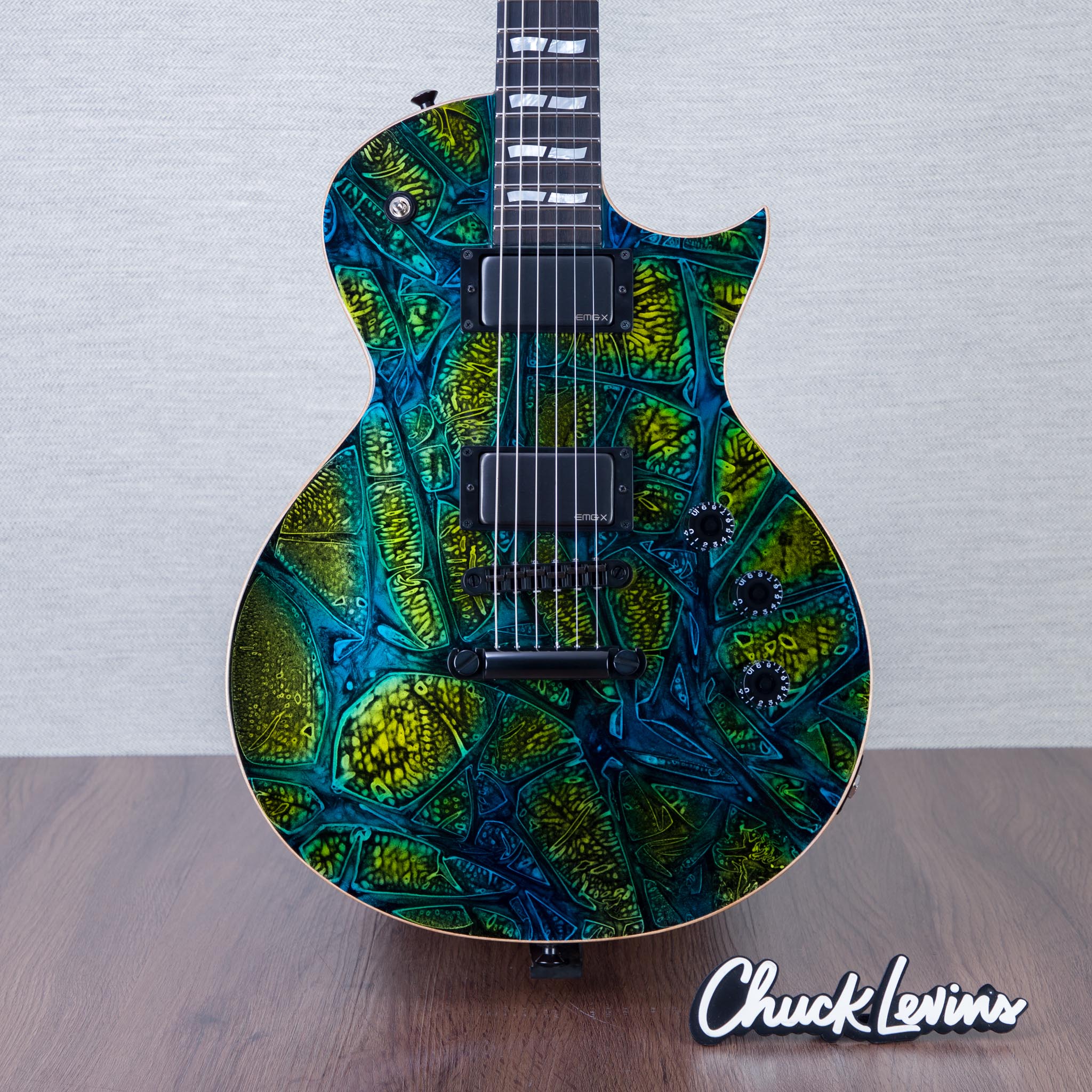 ESP USA Eclipse Electric Guitar - Psychadelic Flame - #US25190