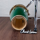 LP Custom Shop Junior Wood Conga Set - Green with Gold Hardware