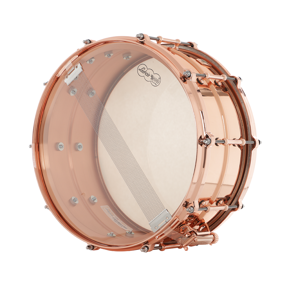 Ludwig Smooth Copperphonic 6.5x14 Snare Drum, Copper Hardware
