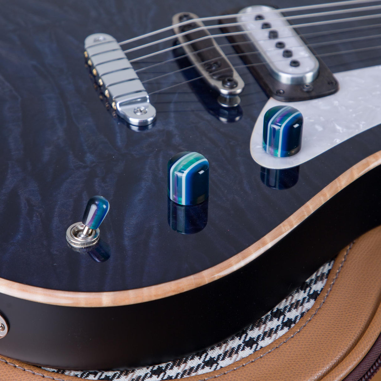 Powers Electric A-Type HardTail Electric Guitar - Twilight Blue - #B113