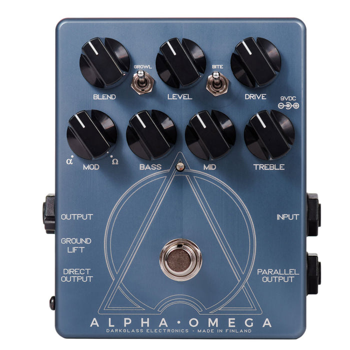 Darkglass Electronics AO Alpha Omega Bass Preamp Overdrive Pedal - Mint, Open Box