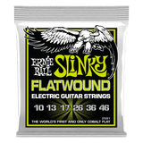 Ernie Ball 2591 Regular Slinky Flatwound Electric Guitar Strings - .010-.046