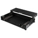 Odyssey FZGSRANE4W1BL RANE FOUR Black Label 1U Flight Case with Glide Style Laptop Platform and Wheels