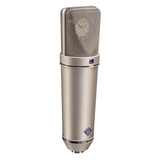 Neumann U 89 I Multi-Pattern Condenser Microphone W/ Wooden Box - Nickel