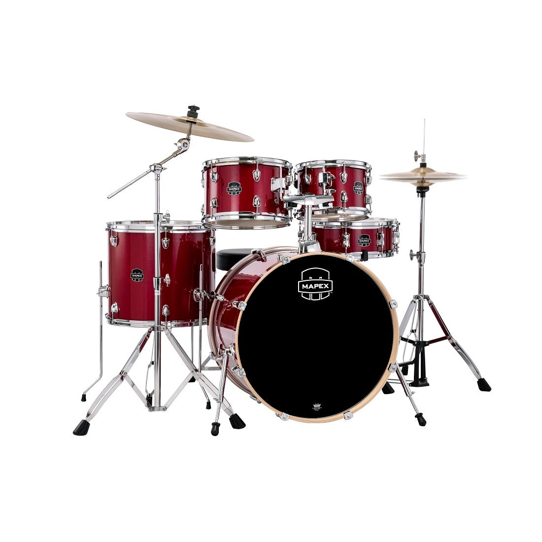 Mapex Venus 22-Inch Kick 5-Piece Drum Set - Crimson Red Sparkle
