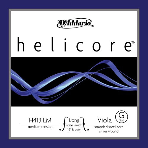 D'Addario Helicore Viola Silver G - 4/4 Long Scale H413LM