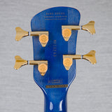 Spector Euro 4 LT Poplar Burl Over Ash Electric Bass Guitar - Faded Light Blue Gloss - CHUCKSCLUSIVE - #]C121NB23243