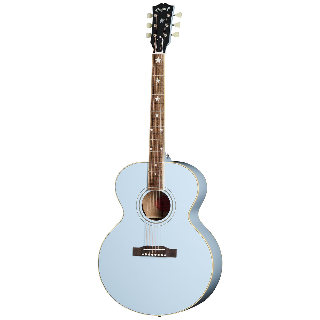 Epiphone J-180 LS Acoustic Electric Guitar - Frost Blue - Mint, Open Box