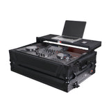 ProX XS-SCLIVE4LTBLATA Flight Style Road Case For Denon SC Live 4 Controller with Laptop Shelf RGB LED 1U Rack Space Black Finish