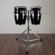 LP JRX1BK Jr Fiberglass Conga Set with Stand - Black
