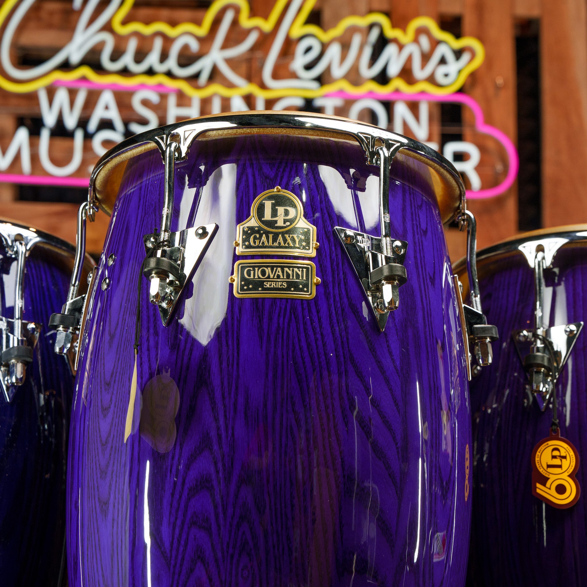 LP Galaxy Giovanni 3-Piece Conga Set - Purple Ash - CHUCKSCLUSIVE