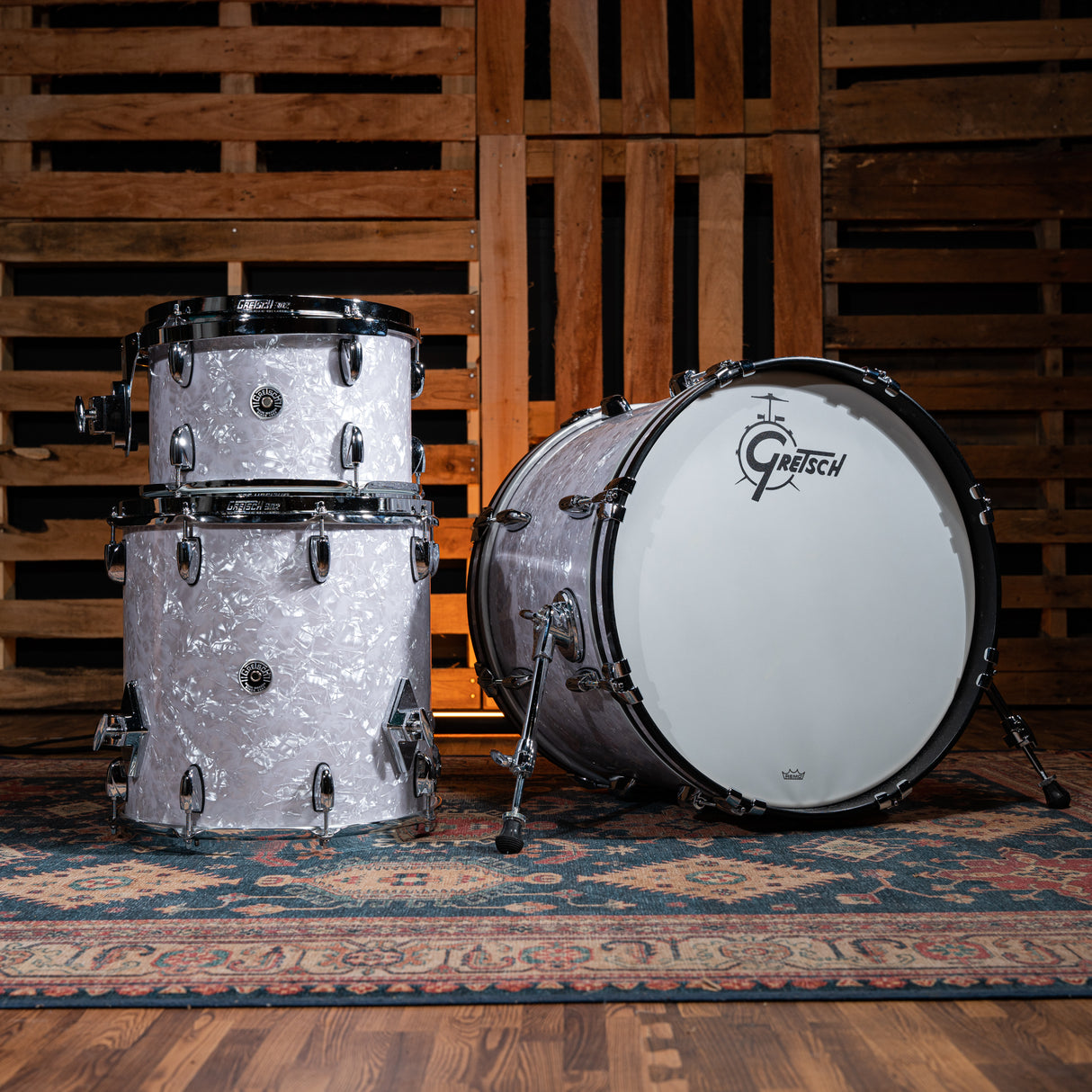 Gretsch Brooklyn 3-Piece Shell Pack - White Marine Pearl Finish