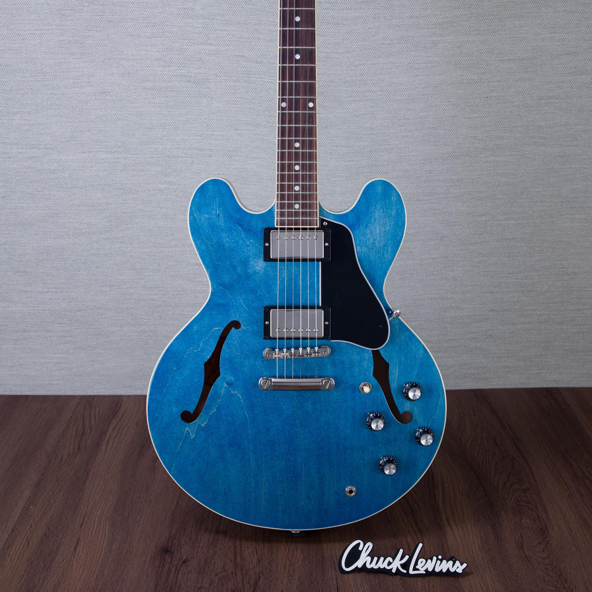 Gibson ES-335 Semi-Hollowbody Electric Guitar - Ocean Blue - #225740120