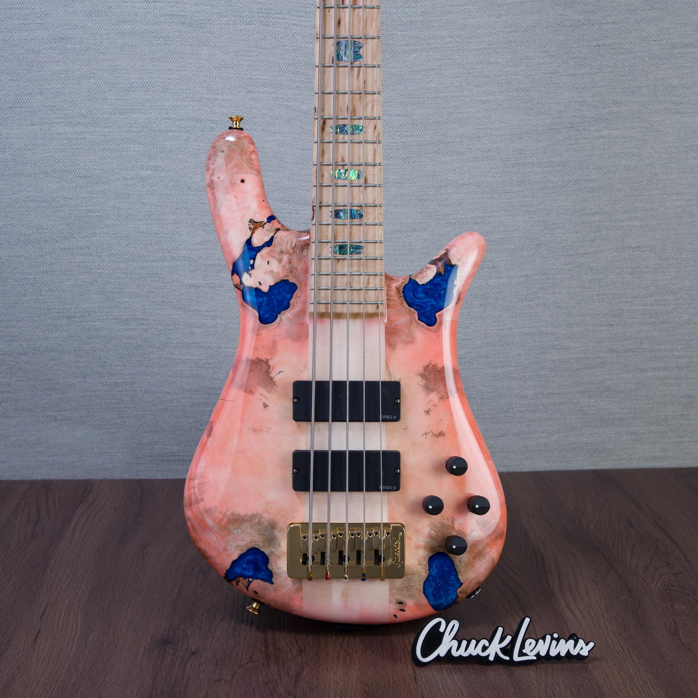 Spector USA Custom NS-5 5-String Electric Bass Guitar - Pinkish Hue - CHUCKSCLUSIVE - #2266