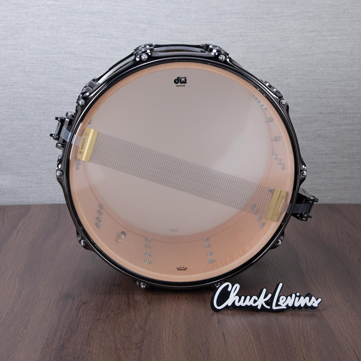 DW 8 x 14-Inch Collector's X1 Maple Snare Drum - FP Gold BOA with Black Nickel Hardware