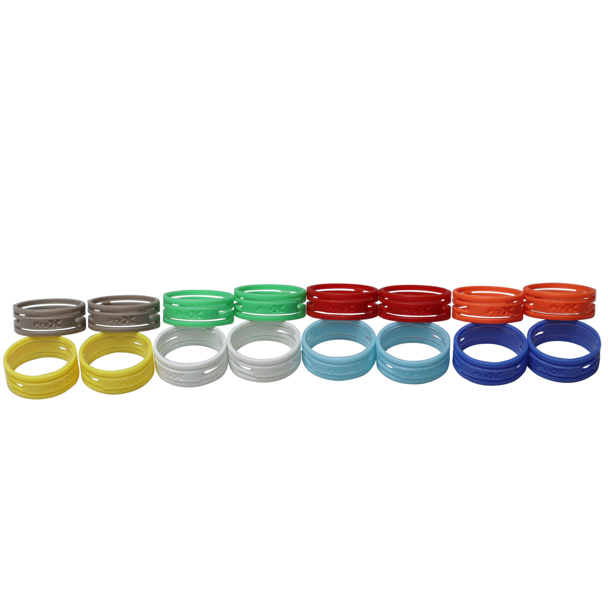 ProX XC-RINGPAK 8 Color Ring Replacements for XLR Cables 16 Pack