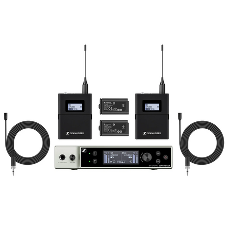 Sennheiser EW-DX MKE 2 SET Lavalier Dual Wireless System - Q1-9 Band - Mint, Open Box