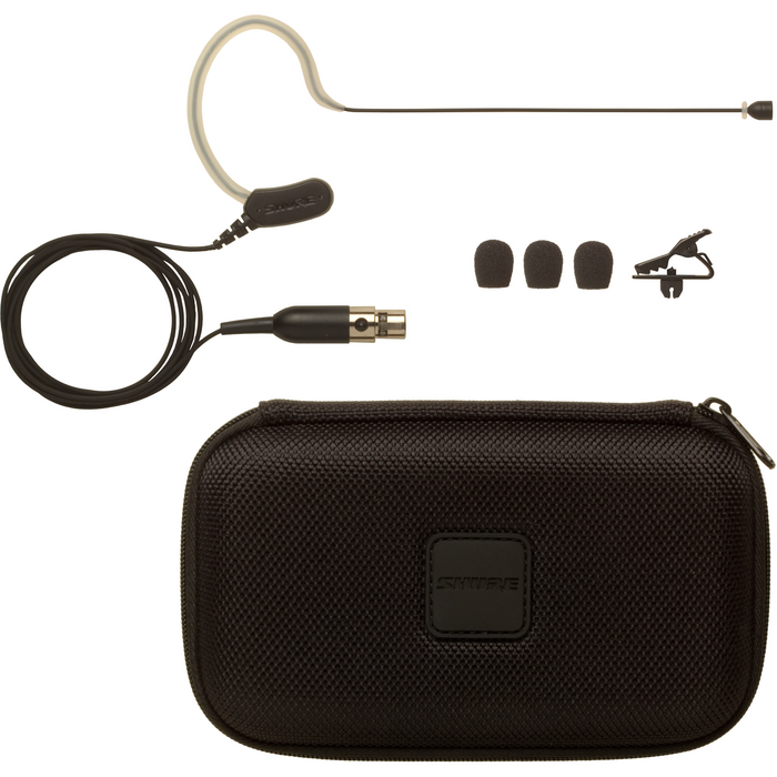 Shure MX153B/O-TQG Omnidirectional Earset Headworn Microphone - Black - New