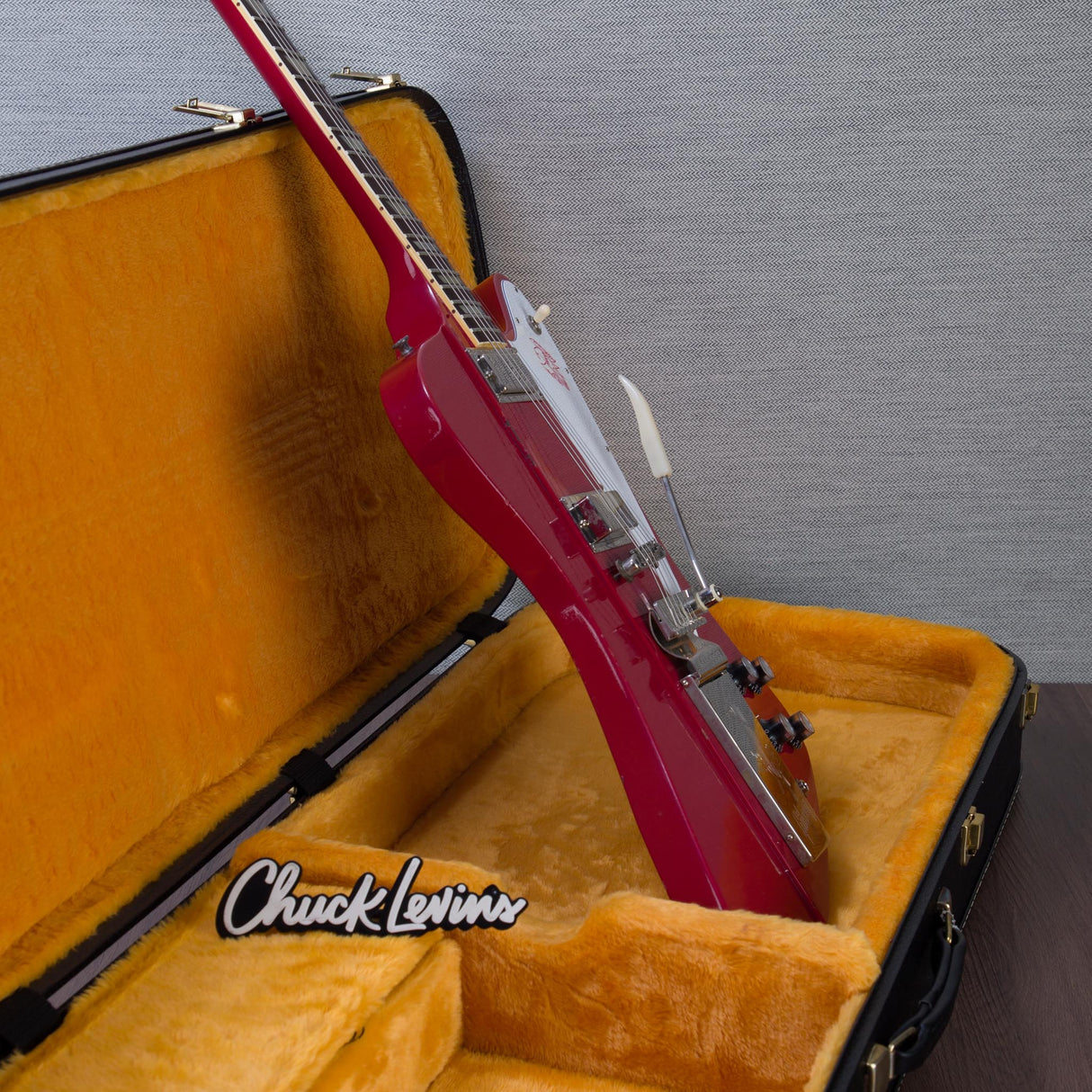 Gibson Custom Shop Murphy Lab 1963 Firebird V With Maestro Vibrola Electric Guitar - Light Aged Cardinal Red - #500233