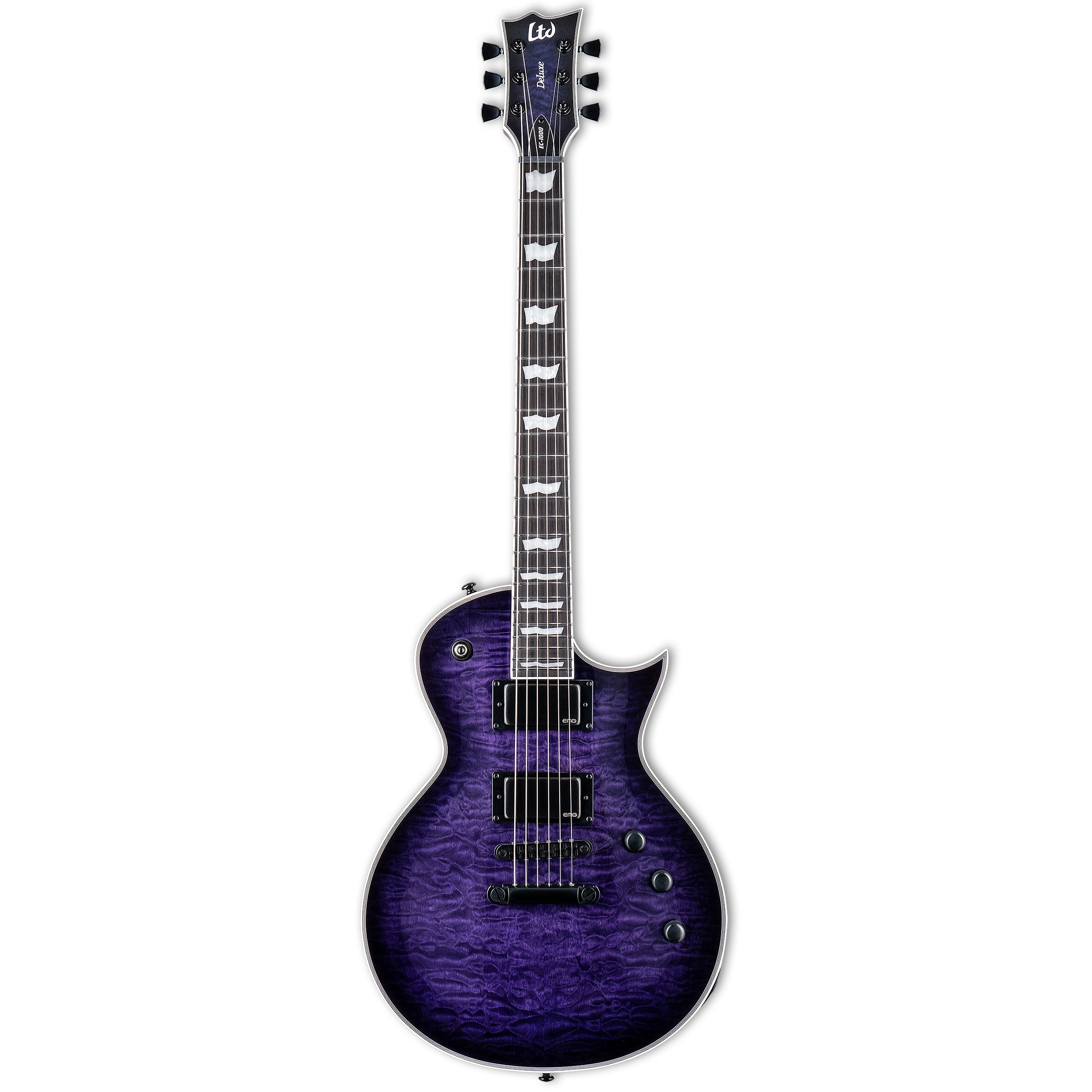 ESP LTD EC-1000 QM Electric Guitar - See Thru Purple Sunburst