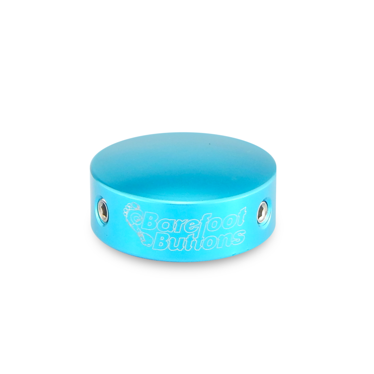 Barefoot Buttons V1 Standard Footswitch Button, Light Blue - For Common 3PDT Switches