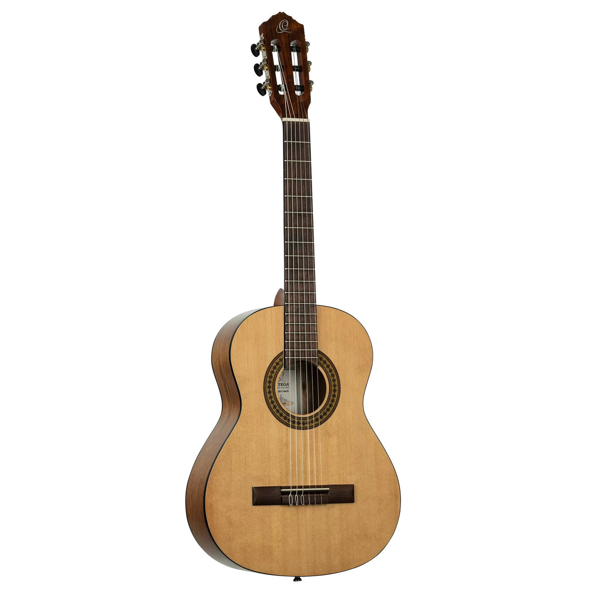 Ortega Students Series Picker's Pack 3/4 Size Nylong String Acoustic Guitar Pack
