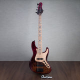 Brubaker USA JXB-BM-5 5-String Electric Bass - Red Jungle Candy - New