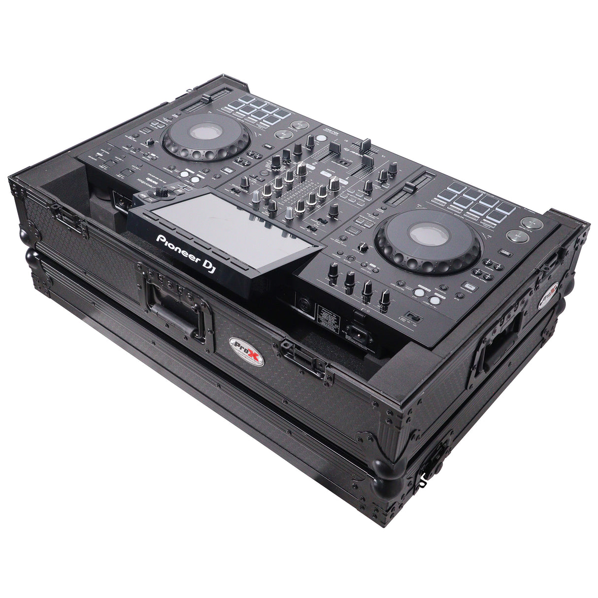 ProX XS-XDJRX3WBL ATA Flight Case with 1U Rack Space and Wheel - Black