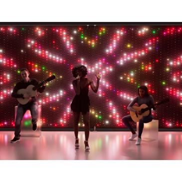 Twinkly Lightwall 8.2 x 8.9 FT LED Curtain with Stand and Case