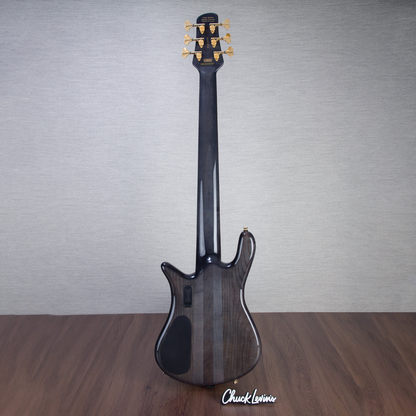Spector Euro 6 LT Spalted Maple Bass Guitar - Fire Red Burst - CHUCKSCLUSIVE - #]C121SN 21115