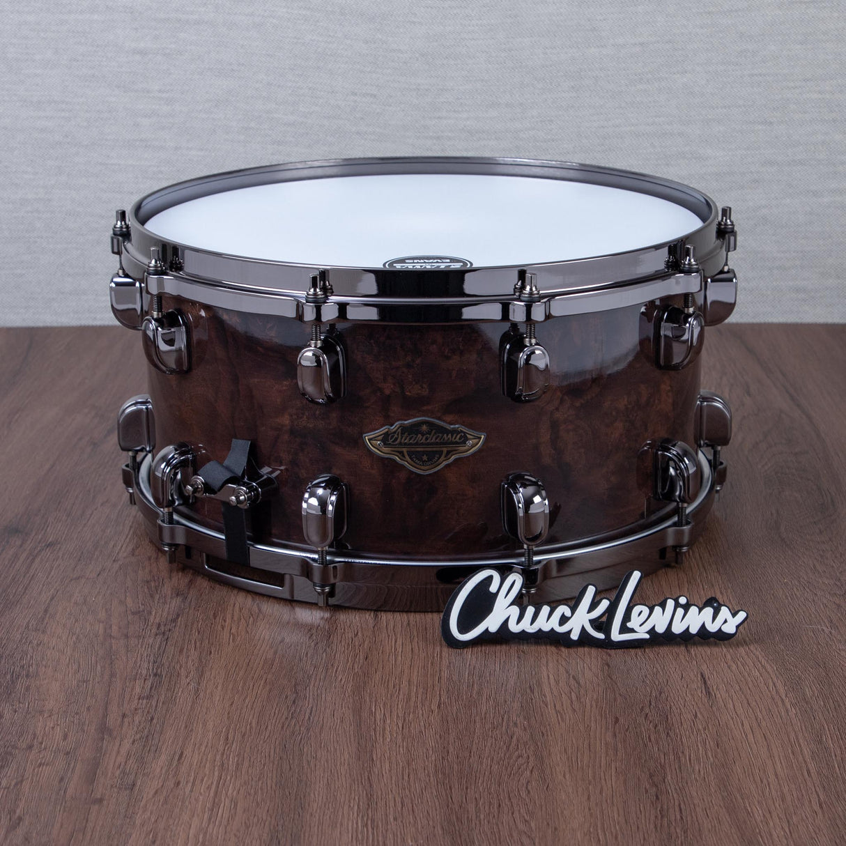 Tama 7 x 14-Inch Starclassic Walnut/Birch Snare Drum - Gloss Black Walnut Burl
