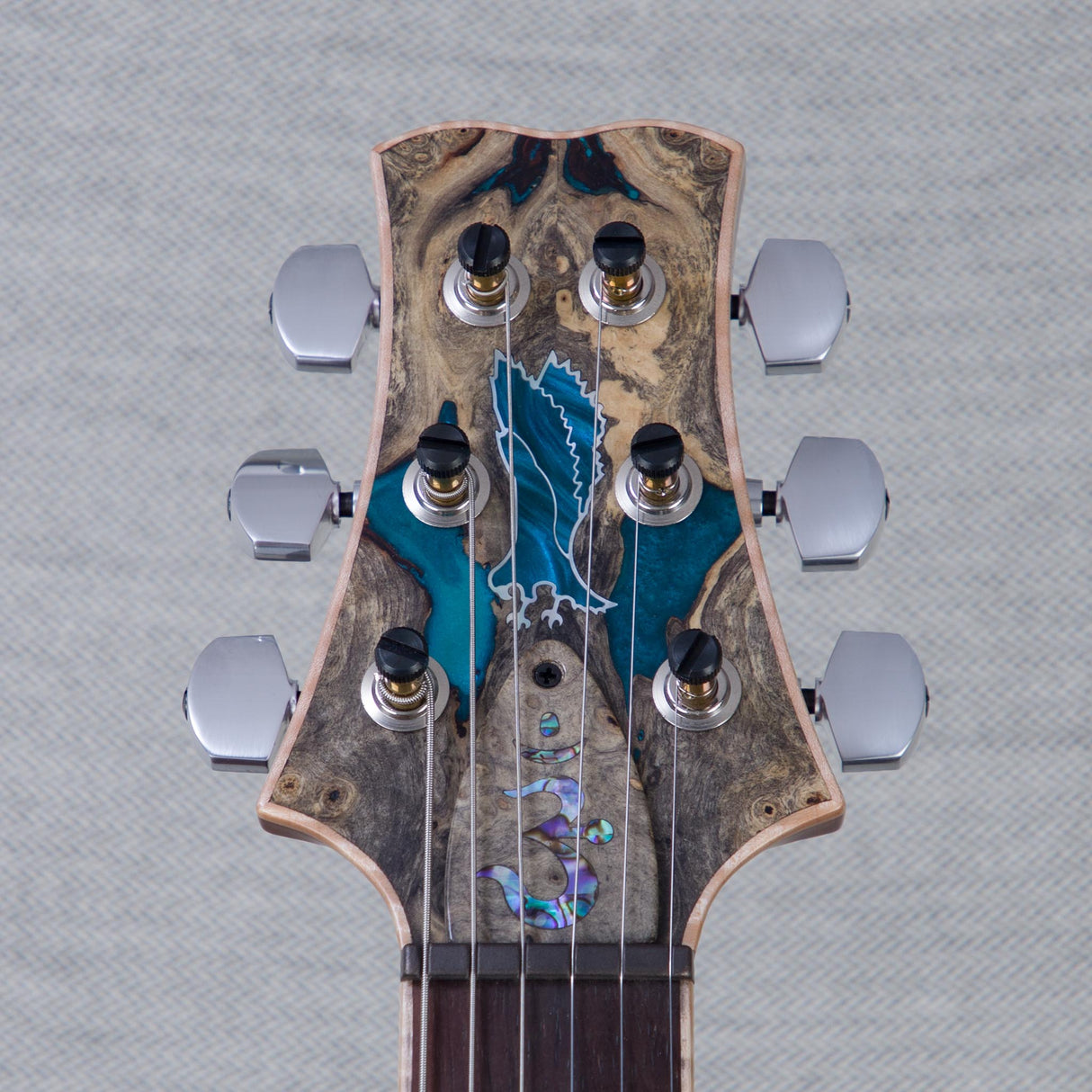 PRS Private Stock Santana Retro Buck-Eye Burl/Aqua Resin Electric Guitar - #0422660