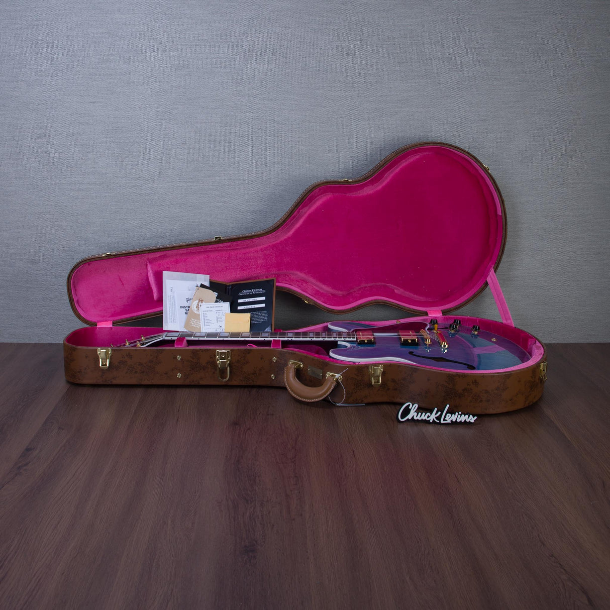 Gibson Custom Shop 59' ES-335 Slim Neck Semi-Hollowbody Electric Guitar - Blue Water - #A960305