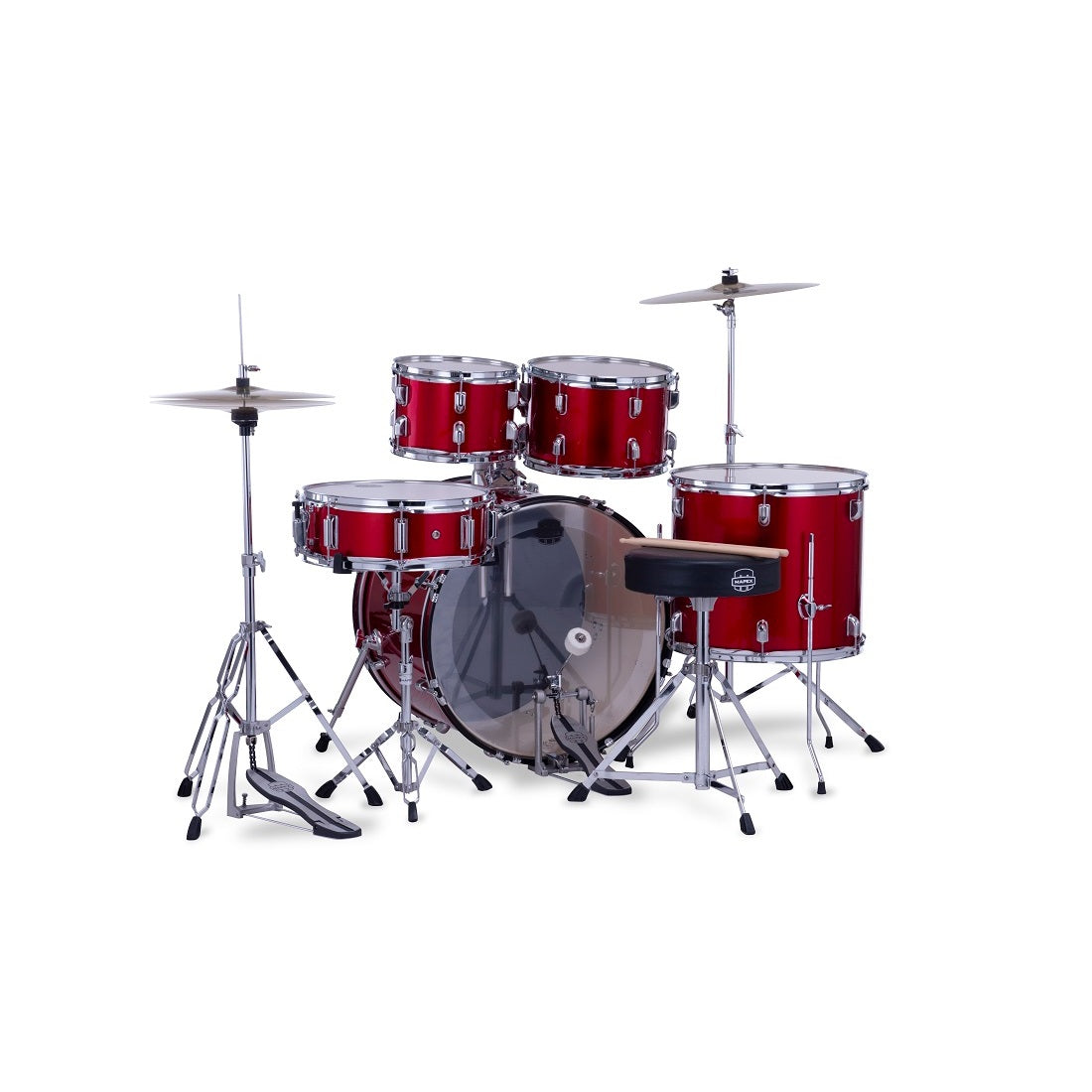 Mapex Comet 5-Piece Drum Set with 22-Inch Kick - Infra Red