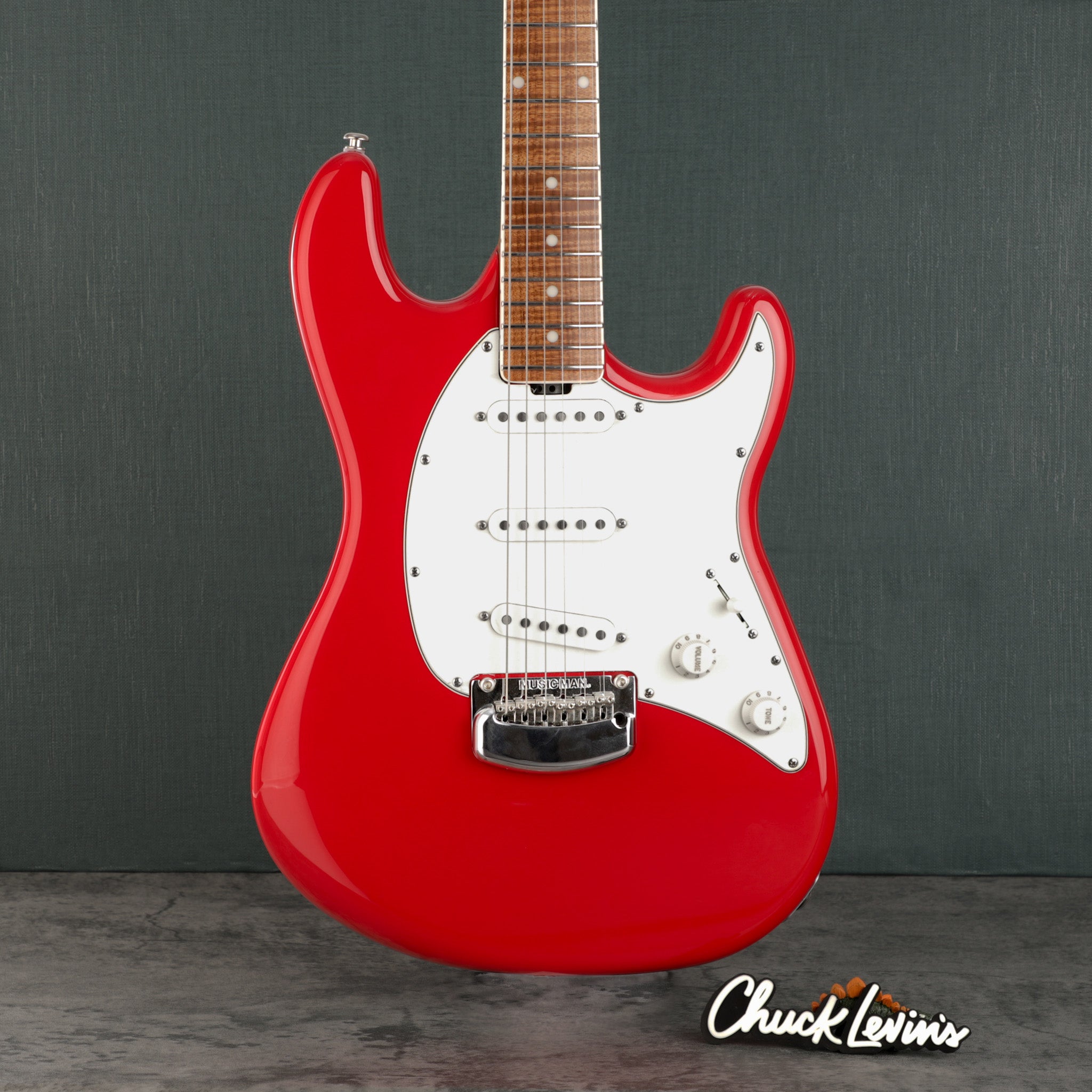 Music Man BFR Cutlass SSS Electric Guitar - Scarlet Red – Chuck